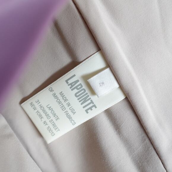 Lapointe Stretch Faux Leather Cropped Tube Top Blossom Pink New Size 4 - Picture 8 of 16